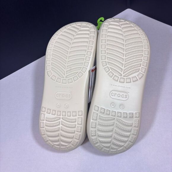 Crocs Unisex Classic Crush Clog - Bone NEW with tags Men’s 12 - Picture 16 of 16